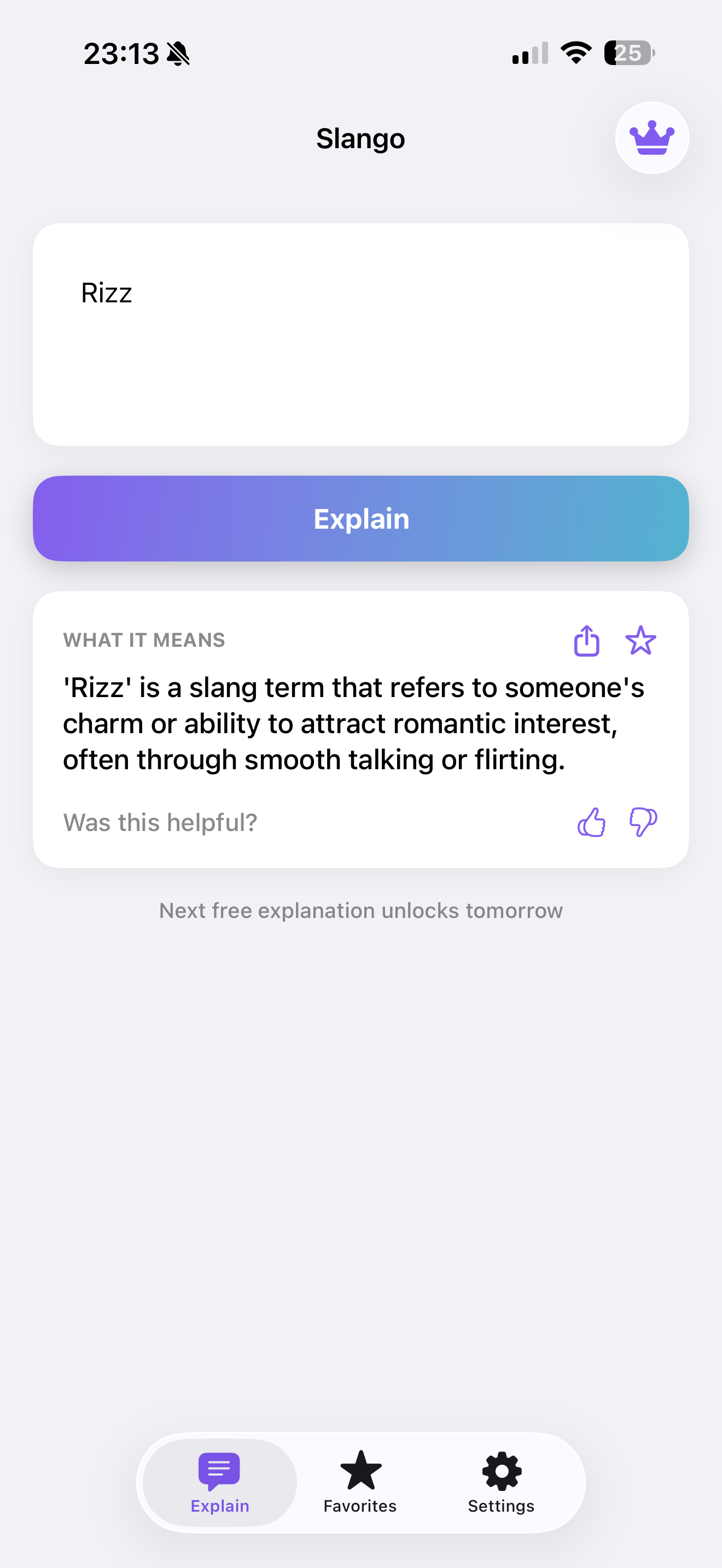 Slango explaining the slang word Rizz